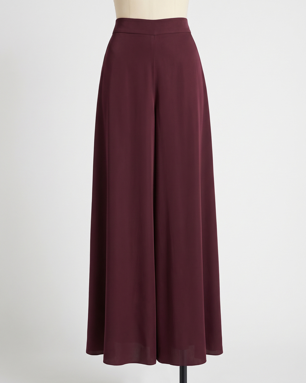 Washable Stretch Silk Palazzo Pants